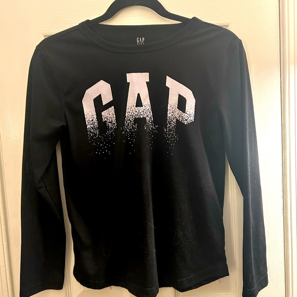 Youth Gap Long Sleeve Shirt Size 12 Black